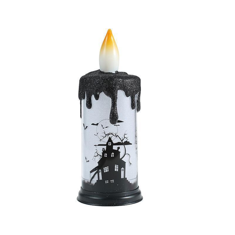 Halloween Celebration Parties Candles Lighted Lamp Battery Operated Spooky Candles Flameless LED Candles light