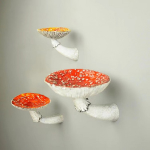 Cute Mushroom Wall Floating Shelf Whimsical Mushroom Room Decor Mushroom Shaped Resin Hanging Ornaments