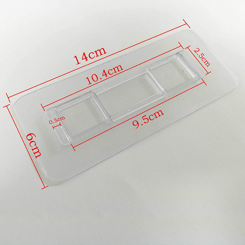 6*14cm non-punching long buckle adhesive wall hook double-sided self-adhesive wall hook fastener adhesive shelf hook