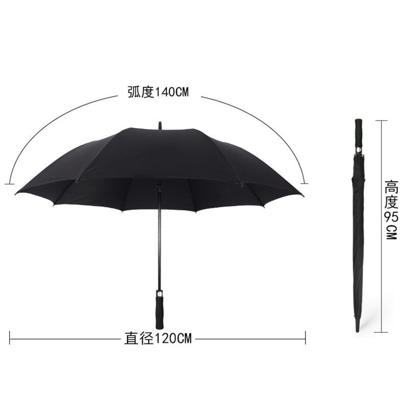 Promotion Advertising Wholesale Custom Print Logo Golf Straight Umbrella Windproof Big Umbrella for the Rain