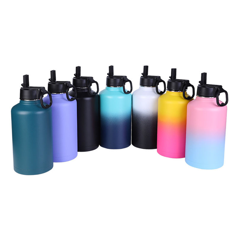 Sports Water Bottle 32oz Stainless Steel Gym & Sport Bottles for Men Women & Kids Double Walled Insulated Thermos Metal Canteen