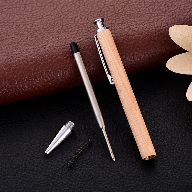 Luxury Engraved Custom Logo Wood Pen Wooden Ball Pen Kit Wood Turning