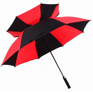 30 Inch Large Full Body Big Windproof Vented Canopy Auto Open Long Umbrella Automatic  Golf Umbrellas for Business