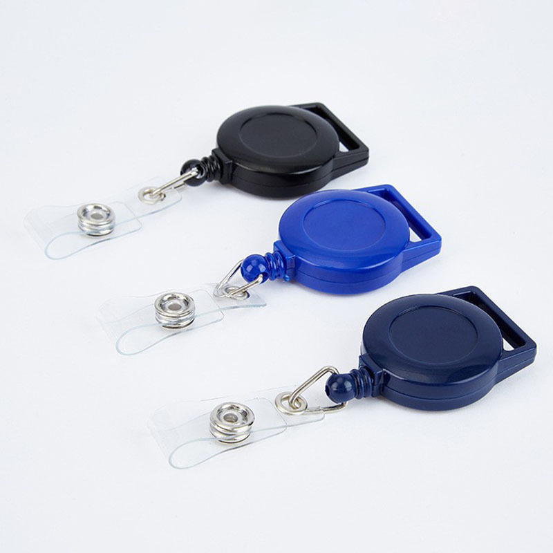 Wholesale New Arrival Design Custom Logo Blank Resin Retractable ID Card Clip Badge Reel Holder with Alligator Clip