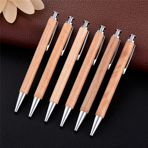 Luxury Engraved Custom Logo Wood Pen Wooden Ball Pen Kit Wood Turning