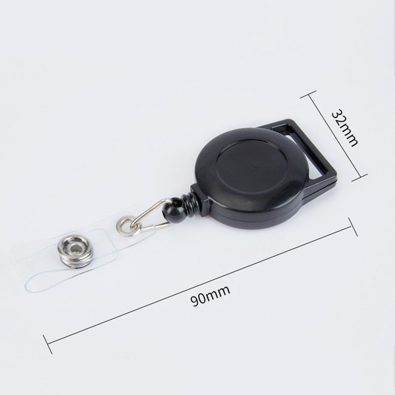 Wholesale New Arrival Design Custom Logo Blank Resin Retractable ID Card Clip Badge Reel Holder with Alligator Clip