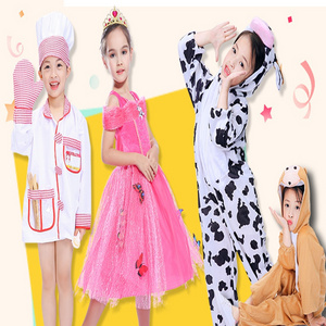 New Product Wholesale Kids Funny Fruit Costume Halloween Party Cosplay Fancy Dress Vegetables Pumpkin Stage Performance Costume