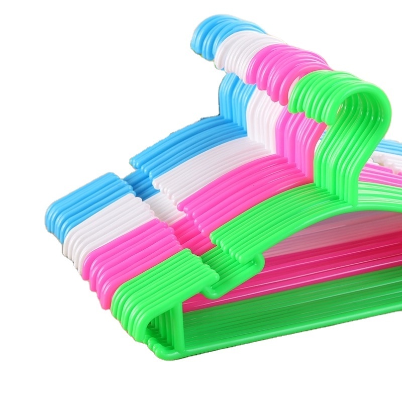 Boutique children's plastic hangers, colorful hangers can be bent freely