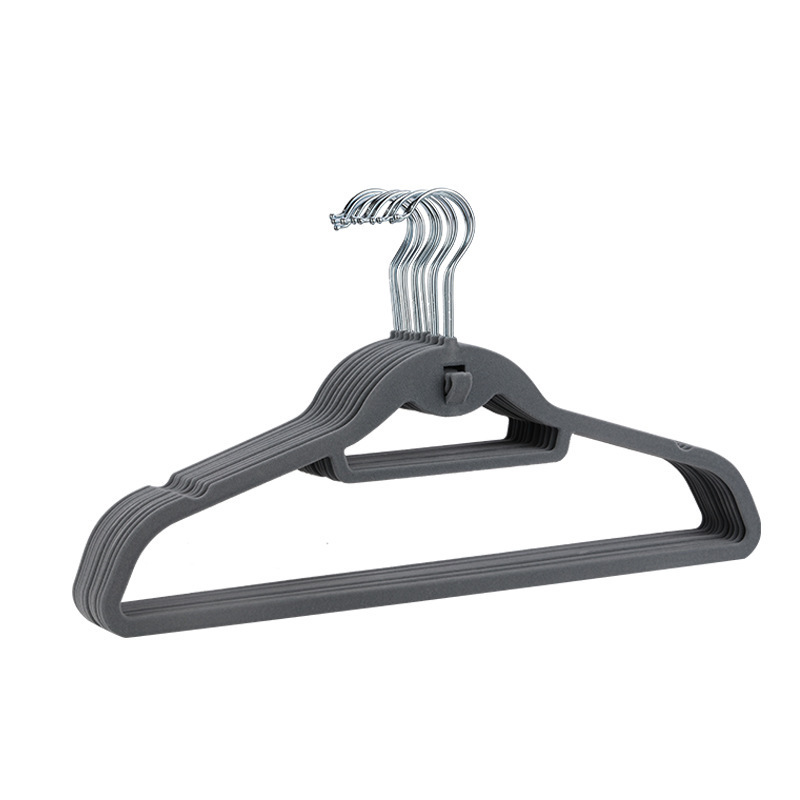 velvet hangers 50 pack Wholesale Durable Clothes Hangers - Black Hangers With 360 Degree Rotatable Hook