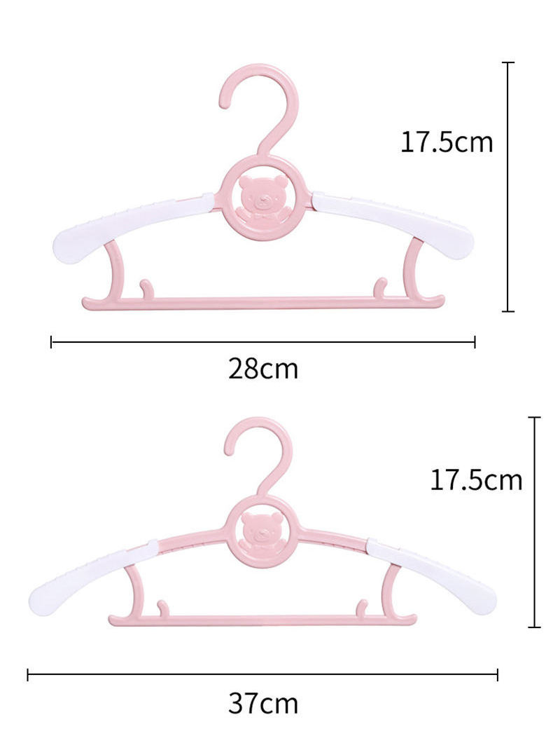 Adjustable Baby Clothes Hangers Children Plastic Clothing Display Rack Non-slip Kids Hanger Newborn Coats Organizer