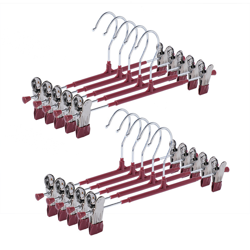 Hot Sale Space Saving Metal Hanger Organizer White Non-slip Hangers Pant Coat Hanger Stand