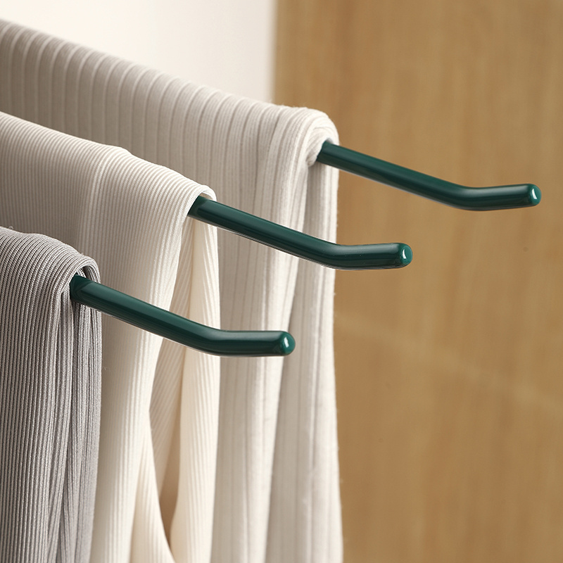 High Quality Eco-friendly Pvc Coated Metal Pants Trouser Hanger Non Slip And No Marks Blanket Hanger