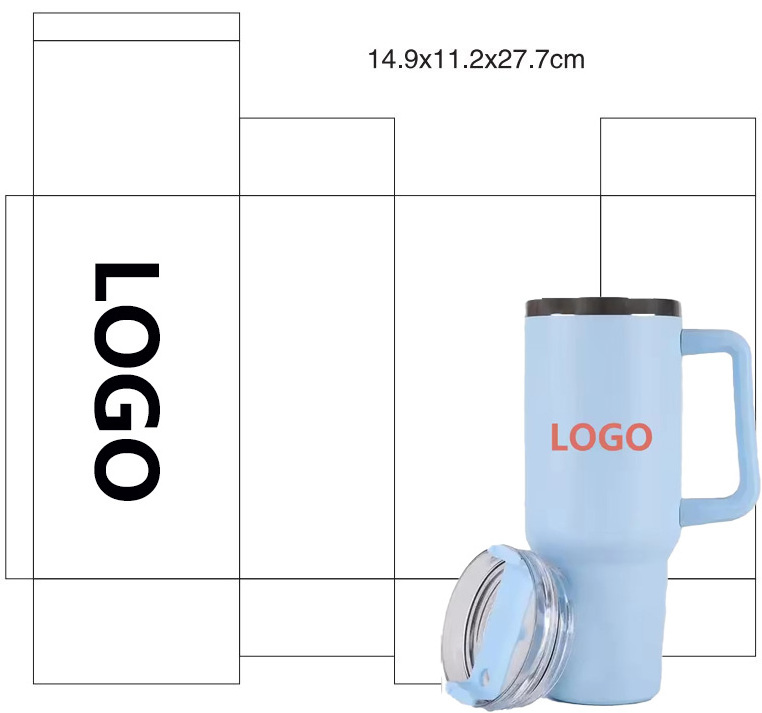 GC wholesale 40oz tumbler with handle tumbler with straw sublimation cup botellas para agua tumblers wholesale bulk