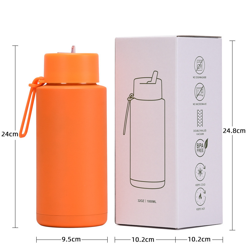 Wholesale drink bottles 34oz bpa free eco friendly double Wall Insulated Vacuum Stainless Steel water bottle eco-friendly