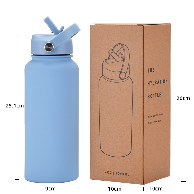 custom drinkware termos de agua gym 34oz 1000ml stainless steel insulated vacuum flask reusable drink water bottles