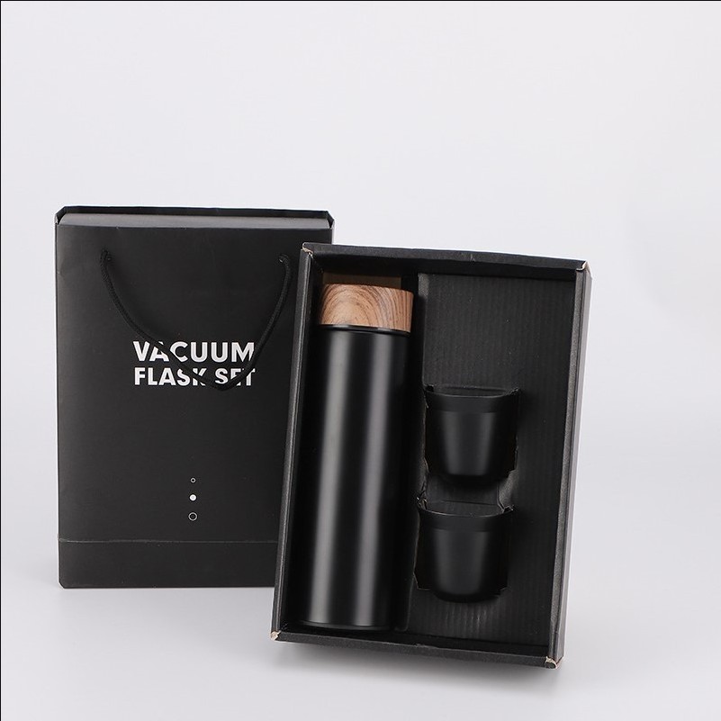 GC wholesale Thermos Cup set  Stainless Steel Travel Thermal Mug Vaccum Flask and Cups Vacuum Thermos Flask Gift Set