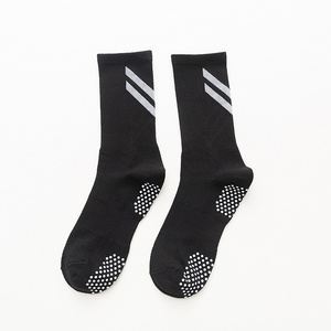 Running fitness sports socks  mid-tube non-slip spot rubber sole baseball  for adults Wear resistant training cotton socks