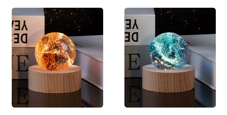 Crystal ball Wholesale Restoring ancient ways Colorful glass beads creative Home furnishing articles Small night light