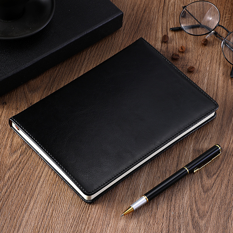 Customized factory wholesale high-end business planner pu leather A5 diary 2023 weekly planner office notebook