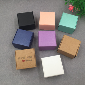 Free custom sample of any size calf cardboard packaging printing gift mini cute paper box handmade soap packaging box soap box