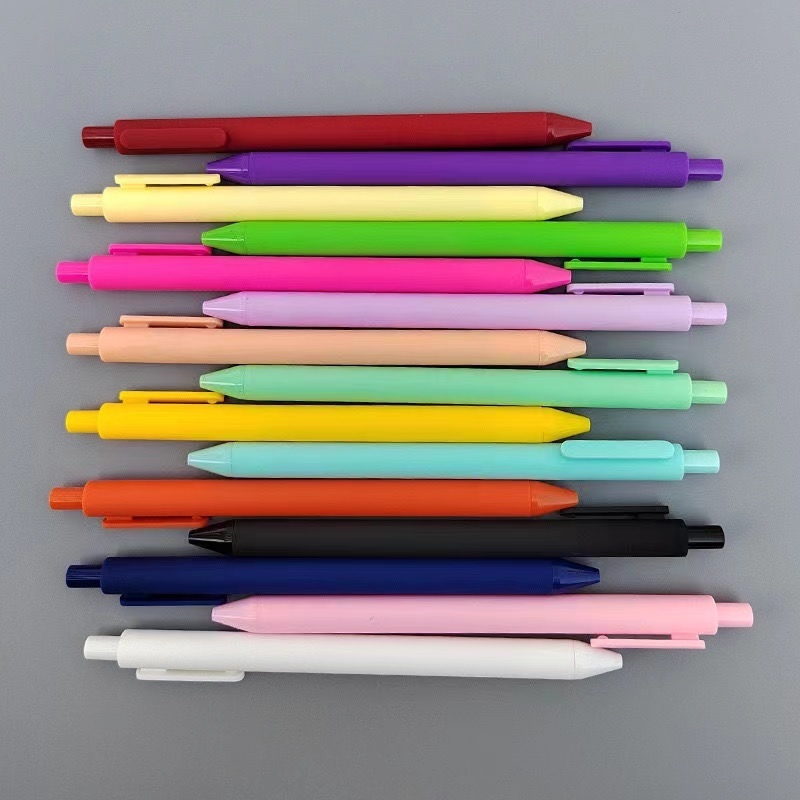 High quality creative plastic cheap wholesale pen macaron high value color ballpoint pen for kids learning stationery