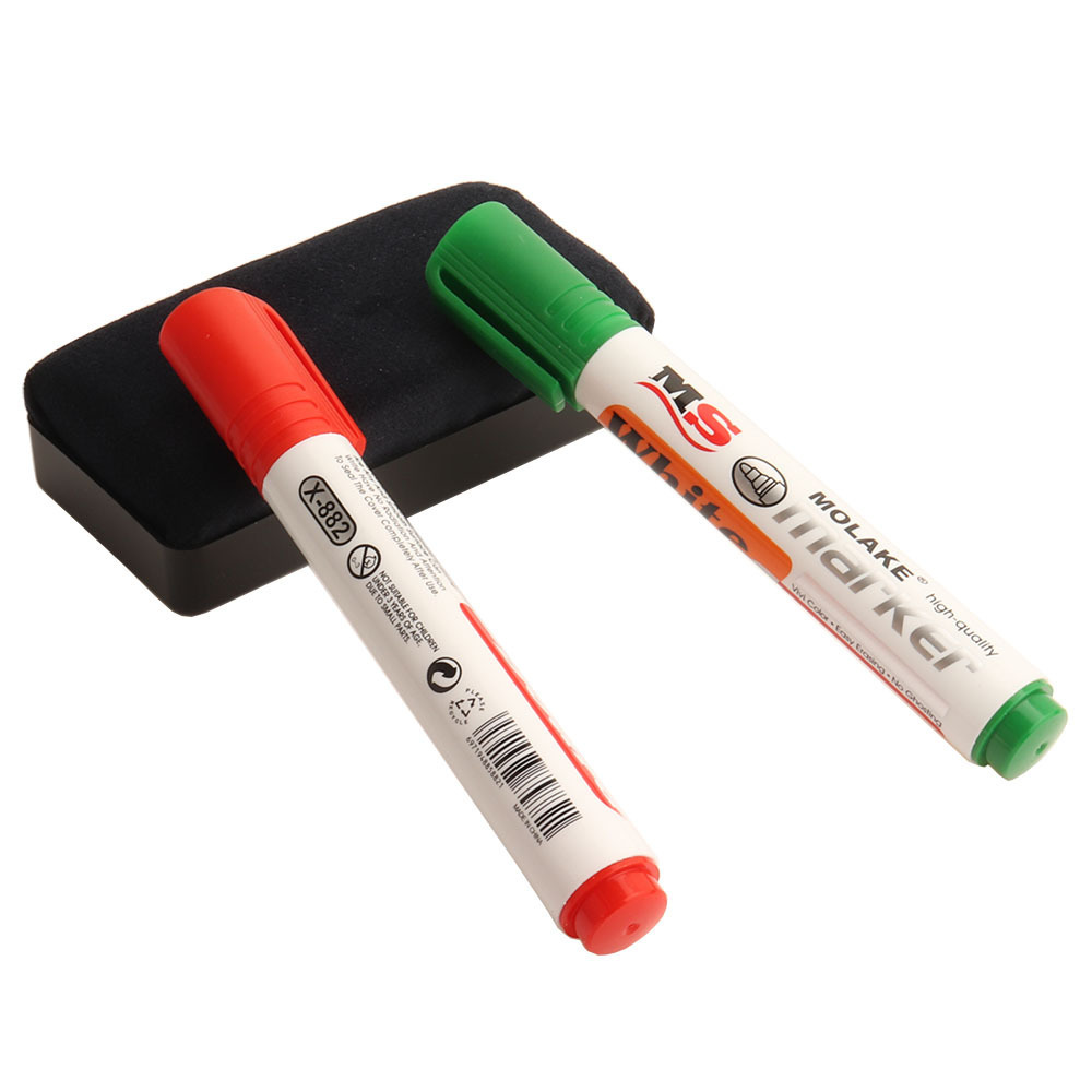 Best Seller Whiteboard Pen Set  Clean 3pcs/set Whiteboard Markers With Whiteboard Eraser