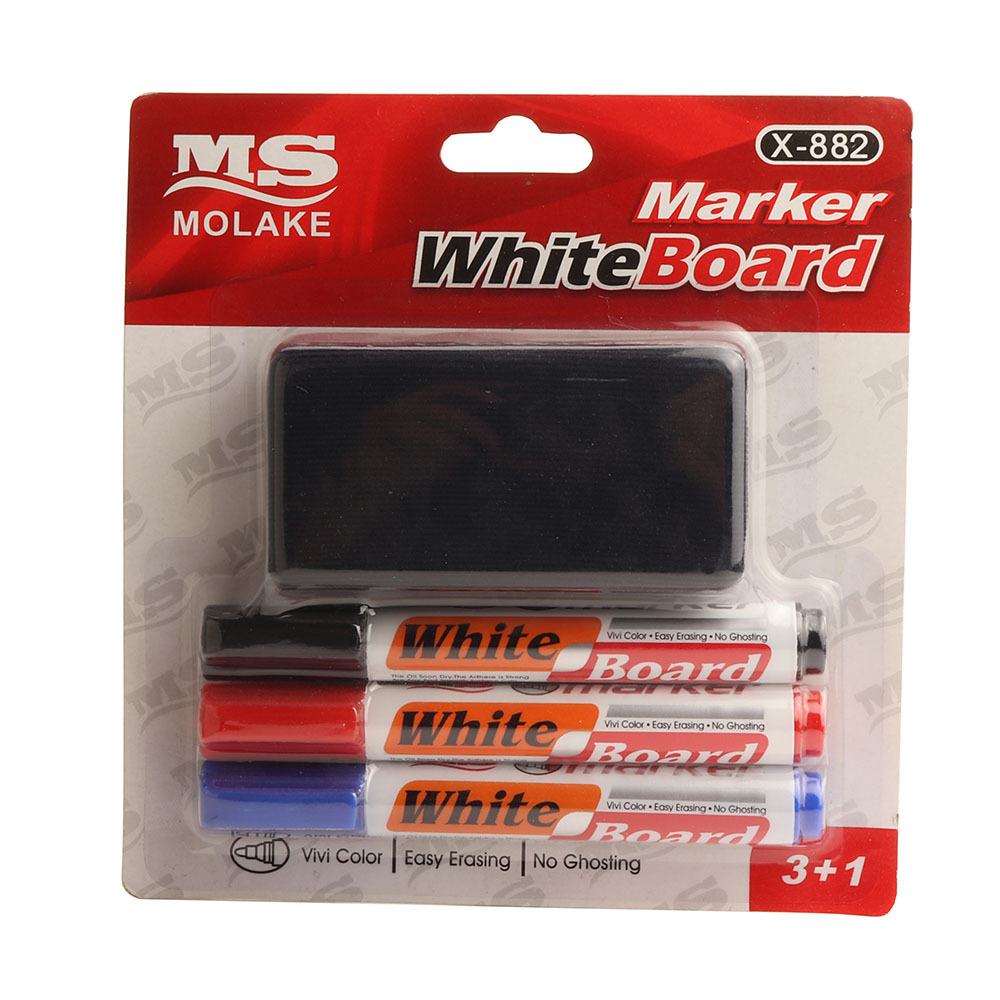 Best Seller Whiteboard Pen Set  Clean 3pcs/set Whiteboard Markers With Whiteboard Eraser