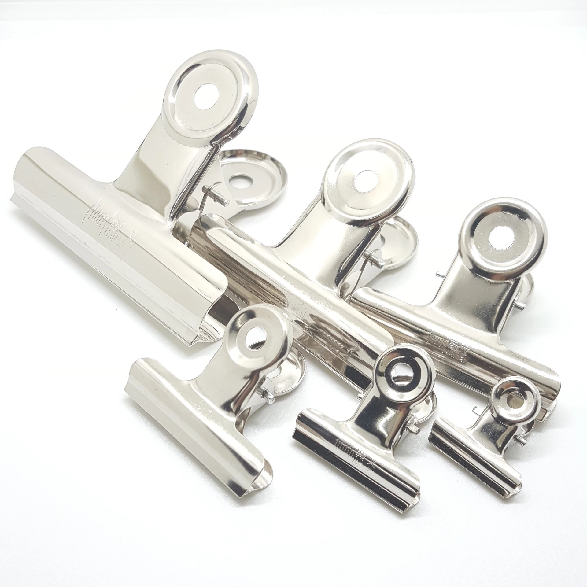 Best sale 38mm round head clipboard clip mountain stainless steel flat spring clips