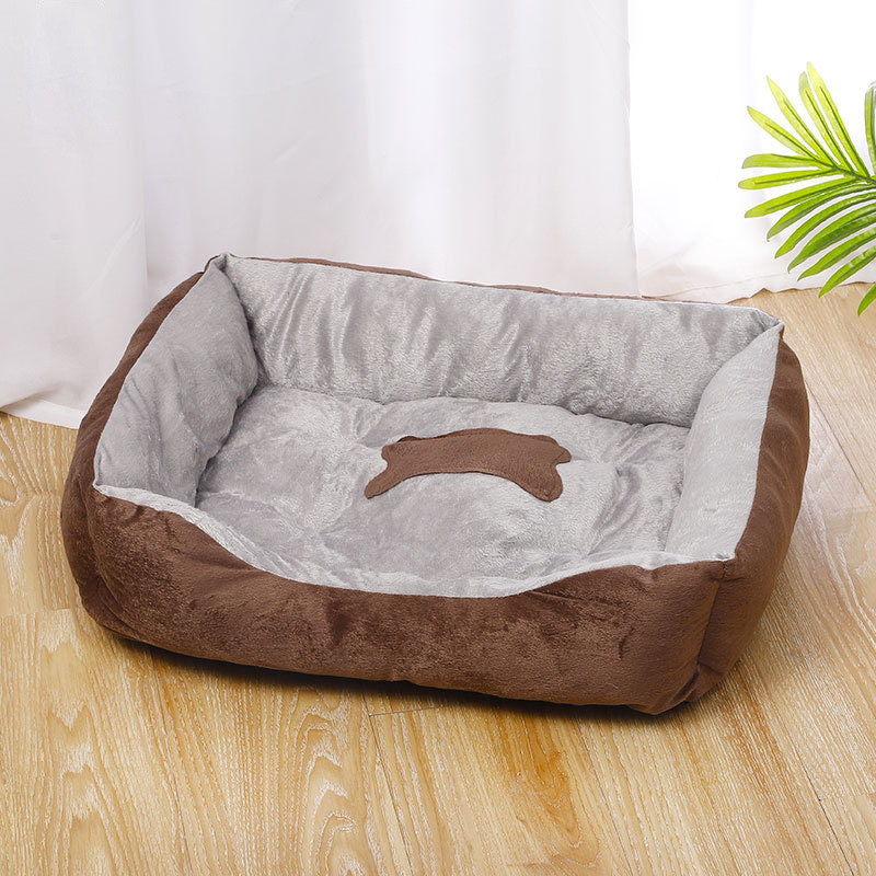 Large Dog Bed Washable Pet Sofa Bolster Bed with Removable Cover Foam Large Dog Beds for Dogs