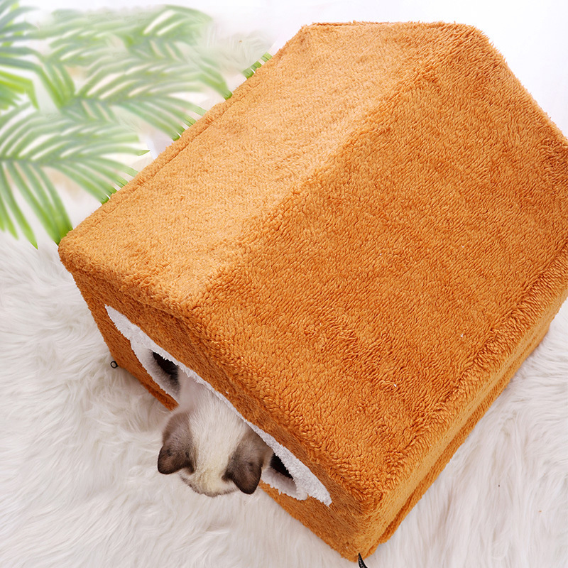 HOME Cat Bed for Indoor Cats Pet Tent Soft Cave Bed for Dogs and Small Cats Machine Washable Super Soft