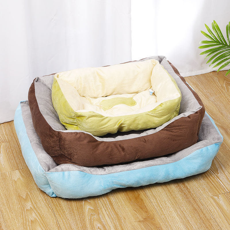 Large Dog Bed Washable Pet Sofa Bolster Bed with Removable Cover Foam Large Dog Beds for Dogs