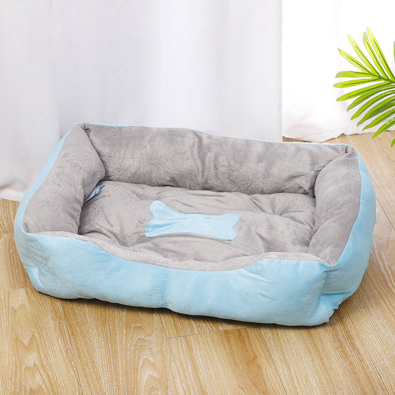 Large Dog Bed Washable Pet Sofa Bolster Bed with Removable Cover Foam Large Dog Beds for Dogs