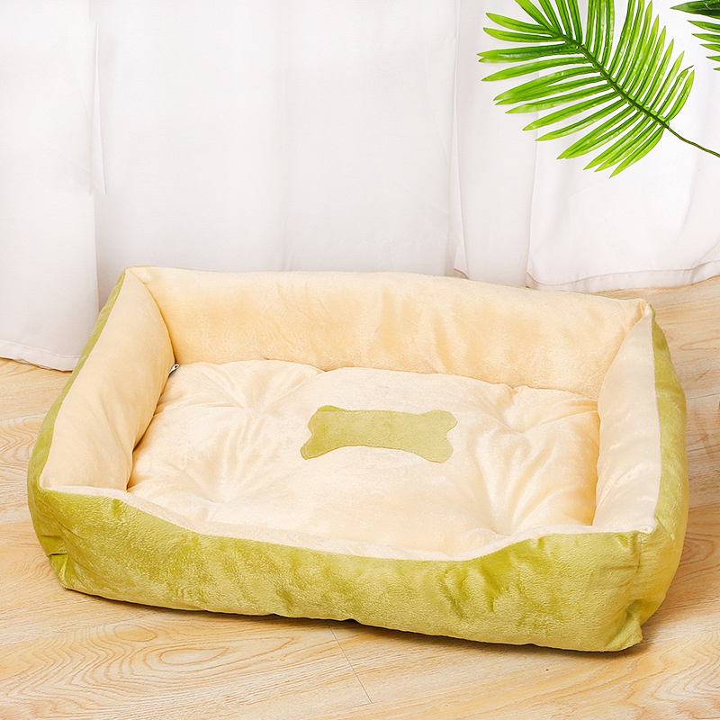 Large Dog Bed Washable Pet Sofa Bolster Bed with Removable Cover Foam Large Dog Beds for Dogs