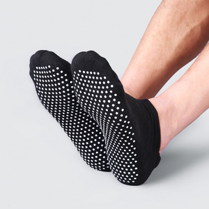 Polyester trampoline anti slip socks inflatable sports grip slip trampoline grip socks