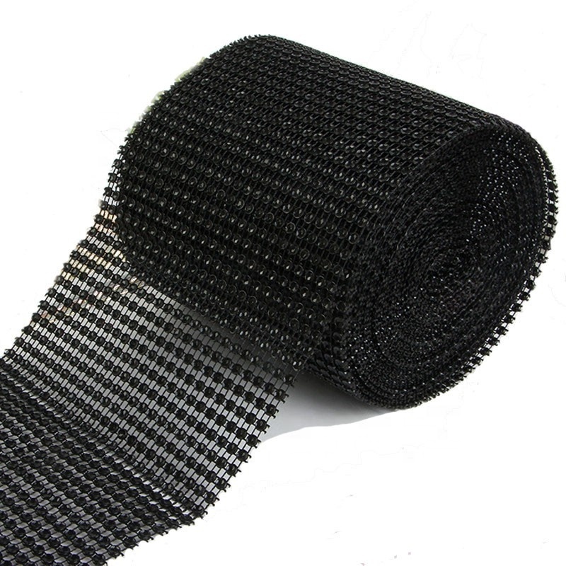 Wholesale Ribbon Trimming Plastic Rhinestone Decorative Diamond Mesh Wrap 24line Acrylic Sparkle Diamond