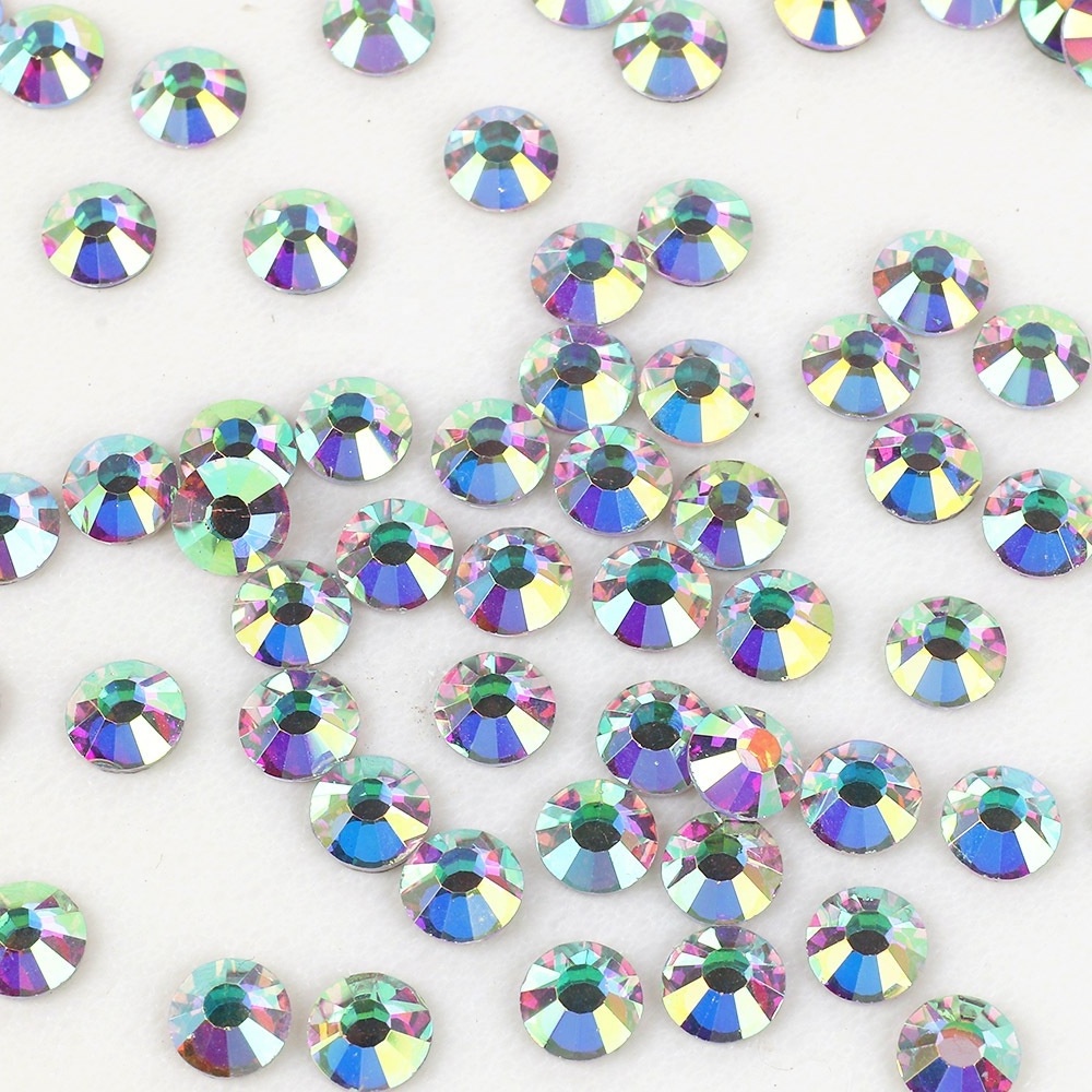 Wholesale 500 Gross 72000 Pcs Big Bag Packaging ss10 Crystal AB Korean Flatback DMC Hotfix Rhinestones With Strong Thermo Glue