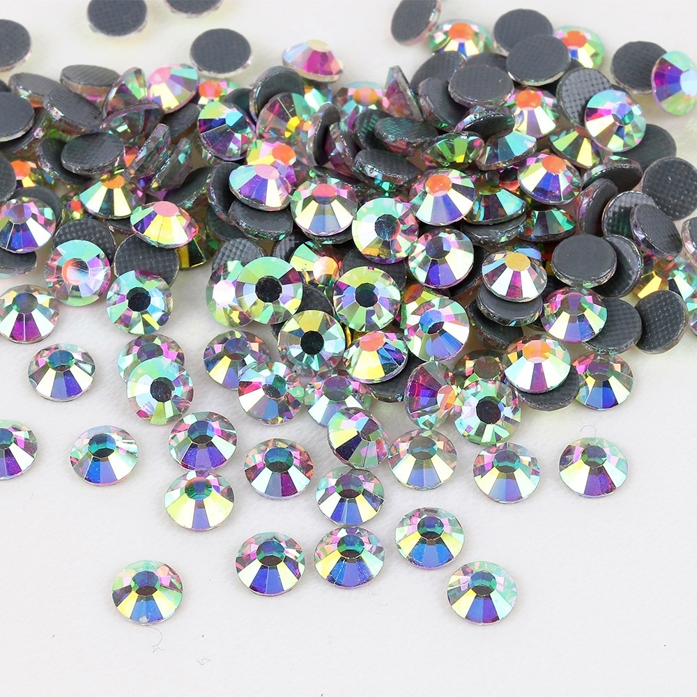 Wholesale 500 Gross 72000 Pcs Big Bag Packaging ss10 Crystal AB Korean Flatback DMC Hotfix Rhinestones With Strong Thermo Glue