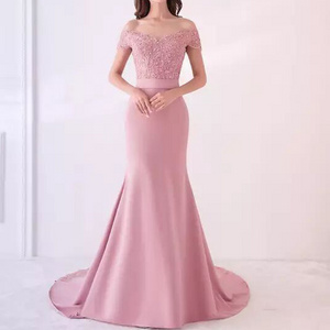 customized ceremony clothing wedding dress 2022 party maxi ball gown  Mermaid Bridesmaid Dresses Elegant Prom Wedding