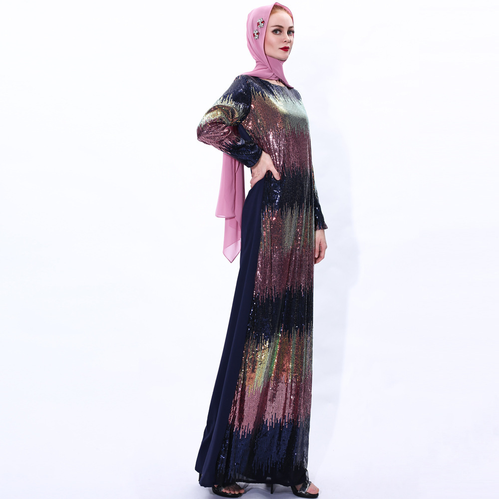 Best  design elastic bodycon  dresses muslim islamic clothing  Wholesale Women Long  Dress Abaya Dubai