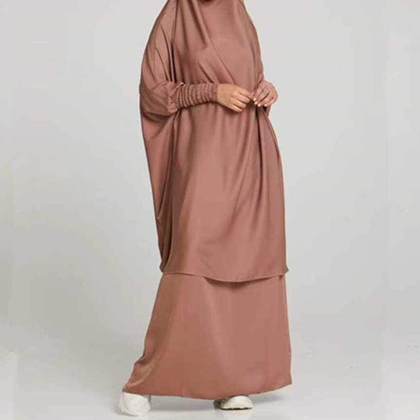 Ethnic Telekung Prayer Thobe Kaftan Dubai Robe Kimono Caftan Muslim Hijab Dress Abayas For Women Islamic Clothing jilbab