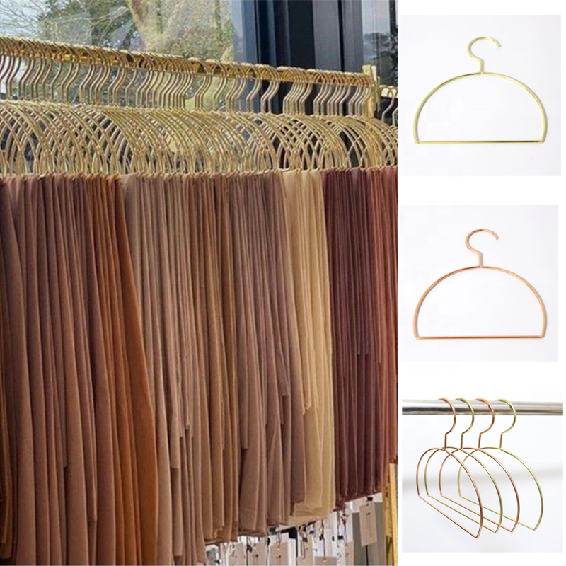 Wholesale Metal Alloy Tie Towel Storage Rack Non-slip Round Ring Hanger Hijab Accessories Muslim Hijab Scarf Hangers