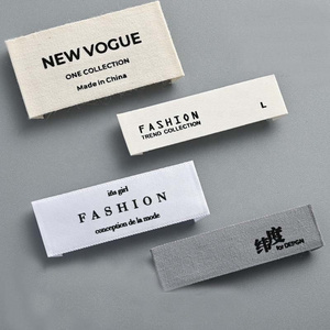 High Quality Size Brother Nursing Label Polyester Satin Cotton Garment Woven Neck Label for Clothes Custom Logo Woven Labels