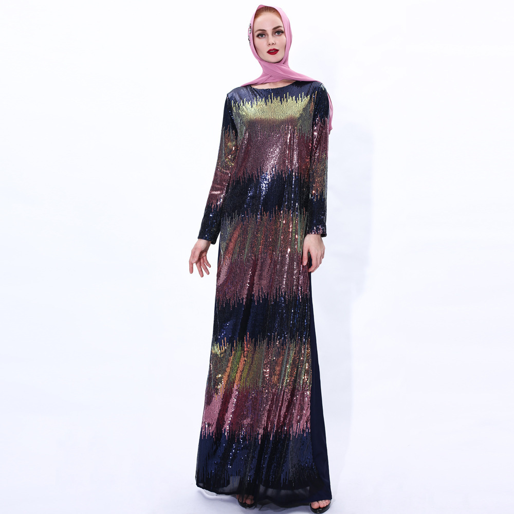 Best  design elastic bodycon  dresses muslim islamic clothing  Wholesale Women Long  Dress Abaya Dubai