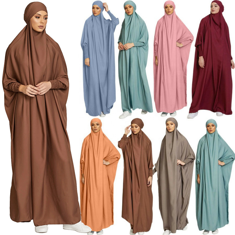 Ethnic Prayer Kaftan Dubai Robe Kimono Caftan Hijab Dress Women Islamic Clothing Khimar Abaya Women Muslim Dress Jilbab