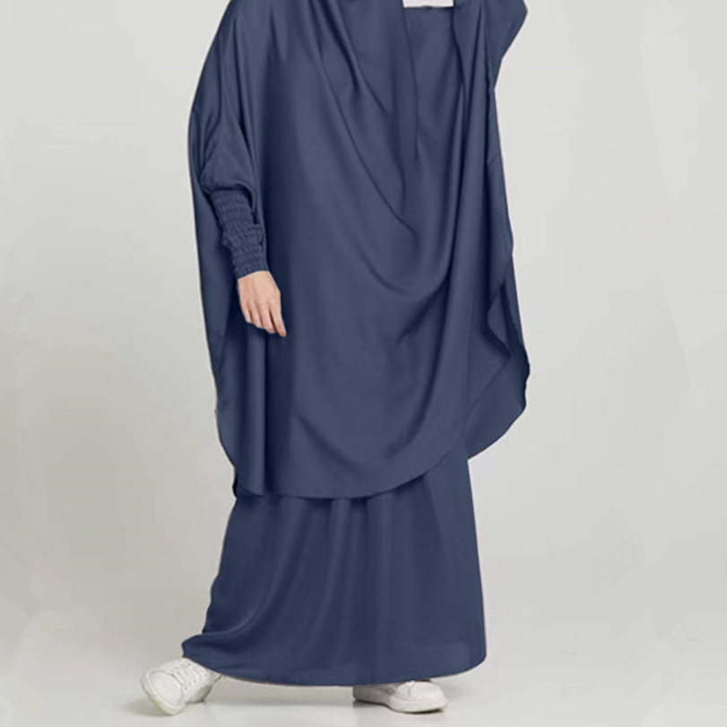 Ethnic Telekung Prayer Thobe Kaftan Dubai Robe Kimono Caftan Muslim Hijab Dress Abayas For Women Islamic Clothing jilbab