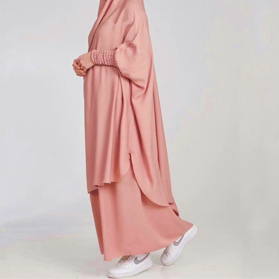 Ethnic Telekung Prayer Thobe Kaftan Dubai Robe Kimono Caftan Muslim Hijab Dress Abayas For Women Islamic Clothing jilbab