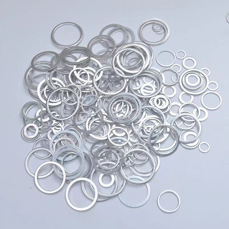 Durable high quality flat aluminum gasket wholesale, custom aluminum gasket, engine oil pan drain plug gasket