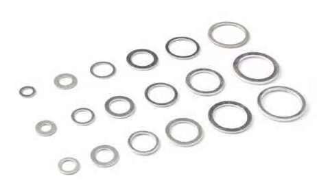 Durable high quality flat aluminum gasket wholesale, custom aluminum gasket, engine oil pan drain plug gasket