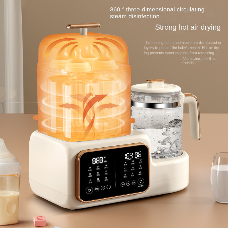 2023 New 5 In 1 Baby Food Makers Processor Multi-function Baby Bottle Warmer Sterilizer And Constant Water Warmer