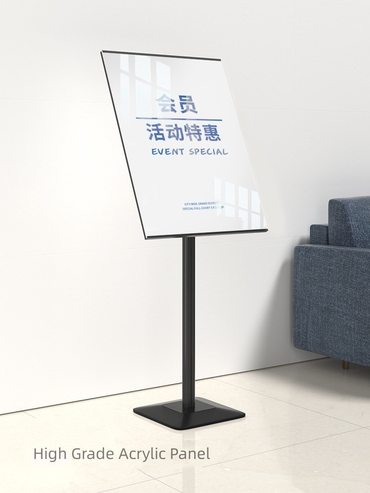 Snap Frame Sign Stand Pedestal Poster Stand With Poster frame